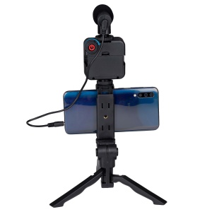 Stativ pentru Smartphone Grundig cu Lampa si Microfon, Negru, pentru Telefoane de 53-84 mm - Img 11