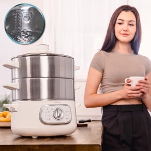 Steamer electric Cecotec Vapovita Steelpot, 1300W, 10L, inox - Img 7