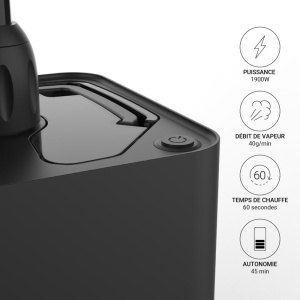 SteamOne - Familii de abururi si abururi verticale EUKID190B 1900W, 40g/min - Fier de calcat cu abur cu autonomie de 45 de minute, rezervor de 1800 ml, gata de utilizare in anii '60 - Perie antibacteriana cu abur cu sistem anti-calcar - Img 5