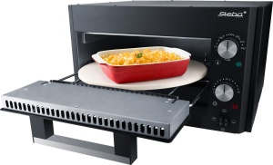 Steba Power Pizza Maker PB 1000, incl. piatra de pizza cu diametrul 30cm, control continuu al temperaturii de la 160-400degC, putere de incalzire foarte mare de pana la 1800W, cronometru, protectie la supraincalzire, carcasa la atingere rece - Img 5