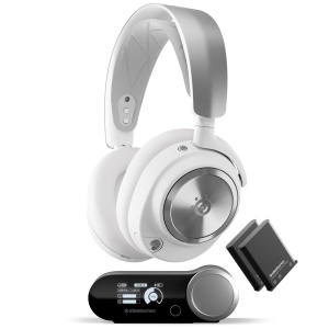 SteelSeries Arctis Nova Pro Wireless Casti Gaming Active Noise Cancellation Alb - Img 1
