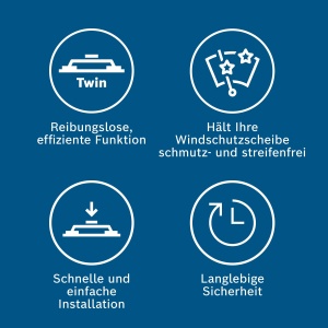Stergatoare parbriz Bosch Twin Spoiler 535S, 530mm340mm, Set pentru Frontscheibe - Img 4