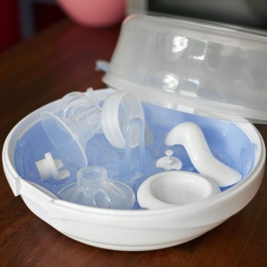 Sterilizator cu aburi AVENT SCF28102 pentru 4 sticle, alb - Img 3