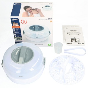 Sterilizator de Sticle Alecto BW-04, Capacitate 4 Sticle, BPA-Free, Alb - Img 9