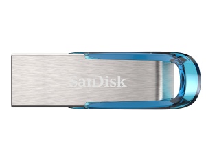 Stick USB SanDisk Ultra Flair 128 GB, 150 MBs, Albastru