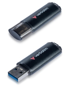 Stick USB Verbatim V200 Metal 64 GB, USB 3.2, 200 MBs, Aluminiu