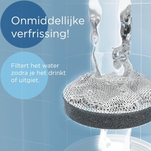 Sticla cu filtru de apa BRITA Model Vital Rosa (600 ml) cu 2 filtre MicroDisc pentru a fi hidratat oriunde, indeparteaza clorul, impuritatile, hormonii si conserva mineralele. - Img 8