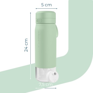 Sticla cu filtru Wessper B2, 700ml, Borosilikat, BPA-free, Verde - Img 4