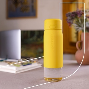 Sticla cu Filtru Wessper B2, 700ml, Borosilikat, Galbena - Img 7