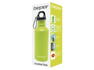 Sticla de apa Beper C102BOT003 500 ml cu carabiniera, Verde - Img 8