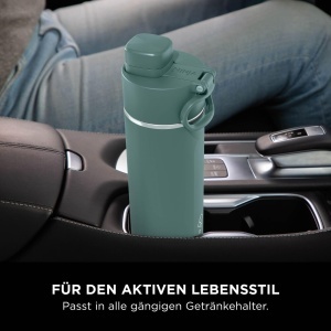 Sticla de apa Ninja Thirsti, 700ml, inox, culoare verde - Img 8