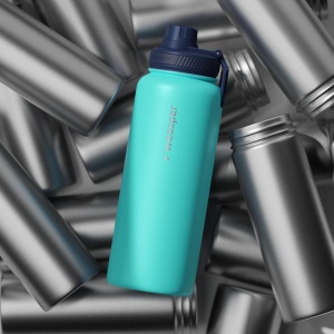 Sticla de apa Wessper Active Max Steeline 1L, inox, BPA-free, marine - Img 7