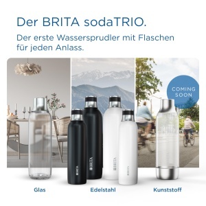 Sticla din inox BRITA sodaTRIO, 0,65l, neagra, izolata, cu maner din silicon - Img 5
