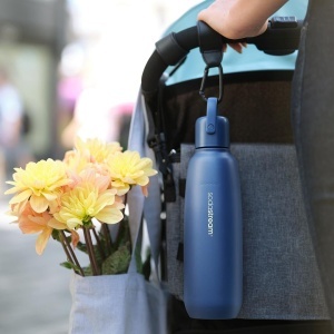Sticla din otel inoxidabil SodaStream Fizz Go 0,9L, culoare albastra - Img 2