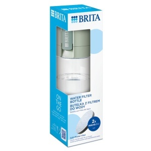 Sticla filtranta BRITA Vital, 600 ml, verde deschis, cu 2 filtre MicroDisc - Img 3