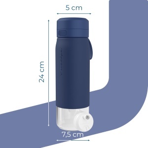 Sticla filtranta Wessper Actitex Disc 700ml Borosilicat Albastra - Img 4