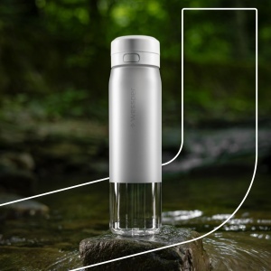 Sticla filtranta Wessper B2 Tritan 700ml galbena cu filtru Actitex si indicator schimbare filtru - Img 7