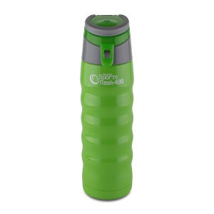 Sticla izolatoare Pioneer 480 ml, inox 1810, verde, 24h rece, 8h cald