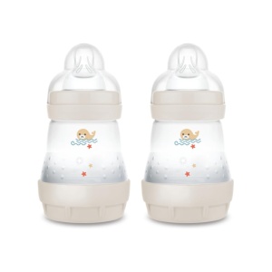 Sticla pentru bebelusi MAM Easy Start, 160 ml, set 2 bucati, anti-colici, culoare neutra
