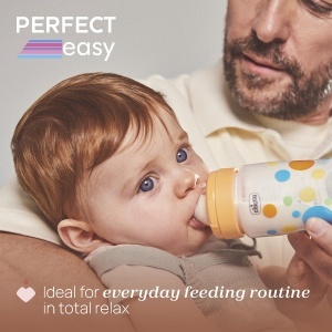 Sticla pentru hranirea bebelusului Chicco Perfect Easy, 150 ml, Anti-colic, Transparenta - Img 2