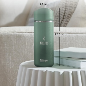Sticla termica Ninja Sip Perfect 400 ml, verde, BPA-free, spulberatoare - Img 7