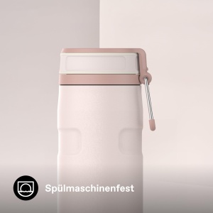 Sticla termica STANLEY 1913 IceFlow 0.47L - Izolatie dubla, culoare Rose Quartz - Img 7