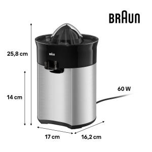 Storcator citrice Braun CitrusQuick CJ5050 60W Anti-Tropf Negru - Img 3