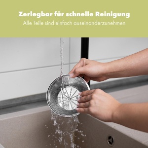Storcator Clatronic | zdrobiti fructe intregi | jgheab mare de alimentare | Storcator lent | Opritor de picurare pentru lucrari curate | Usor de curatat | 400W | Storcator de legume si fructe | Storcator | AE 3666 - Img 6