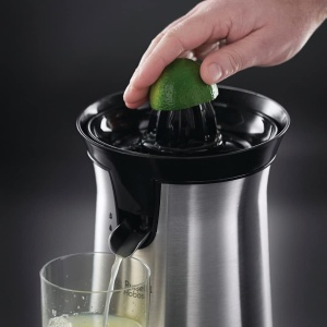 Storcator de portocale si storcator de citrice Russell Hobbs electric rotatie stanga si dreapta 2 conuri de stoarcere pentru lamaiportocale Otel inoxi - Img 3