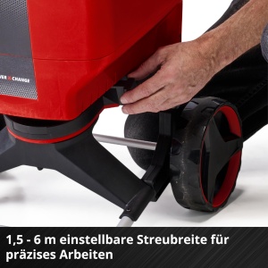 Streuwagen electric Einhell GE-SR 1822 Li-Solo, 22L, 18V, 6m latime - Img 8