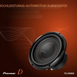 Subwoofer auto Pioneer TS-D10D2, 10 inch, 600W, 2 Ohm - Img 3