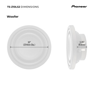 Subwoofer auto Pioneer TS-Z10LS2, 1300 W, design compact, frecventa 20 Hz - 3,8 kHz - Img 6