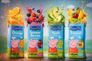Suc de fructe Peppa Pig Tropical, 3x200ml, fara zahar adaugat, cu pai - Img 5