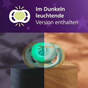 Suce de supt Philips Avent ultra air SCF08722, 0-6 luni, BPA-free, cu lumina nocturna - Img 4