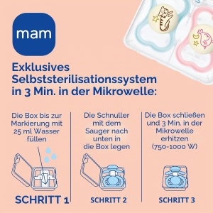 Sucitor MAM S285 Supreme Night, Silikon, 6, Neutral, 2 bucati - Img 7