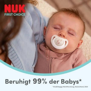 Sucitor ortodontic NUK First Choice pentru bebelusi, 0-6 luni, 2 bucati - Img 2