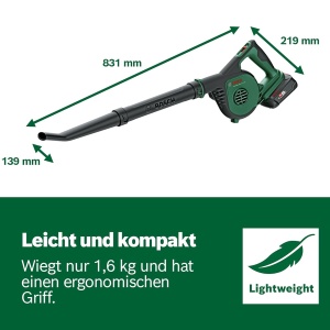 Suflanta cu acumulator Bosch UniversalLeafBlower 18V-130, 130 mh, 1.3 kg - Img 6