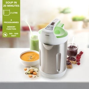 Supinator cu Mixer DOMO DO705BL, 2L, 6 Programe, Inox - Img 2