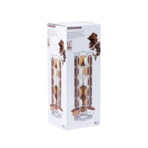 Suport capsule Fackelmann 20990 pentru 18 Krups Dolce Gusto metal 3 coloane - Img 4