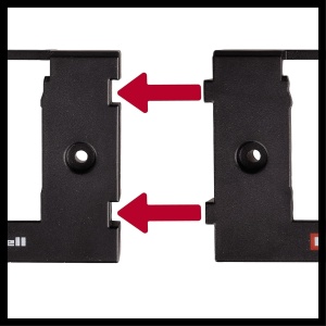 Suport de perete pentru acumulatori Einhell Power X-Change, extensibil, montaj simplu - Img 4