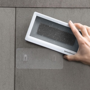 Suport de perete pentru smartphone InnovaGoods Cashower, impermeabil, alb sau gri - Img 4