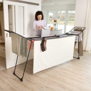 Suport de Uscat Vileda Infinity Flex Ultimate, Negru, Extensibil pana la 2m - Img 2