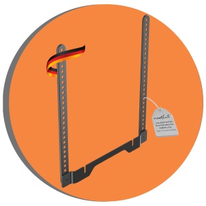 Suport difuzor PureMounts pentru Sonos Ray, negru, montare usoara, stabilitate ridicata