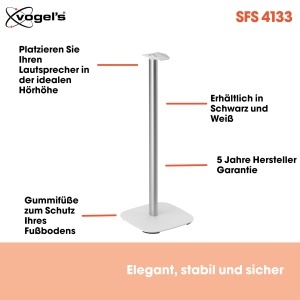 Suport difuzor Vogels SFS 4133 pentru Sonos Era 300, Alb, 82 cm - Img 4