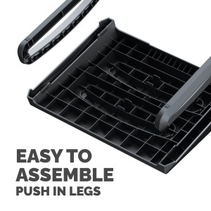 Suport ergonomic pentru picioare Fellowes Breyta, ajustabil, 100 reciclabile, negru - Img 6