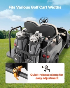 Suport golftasche VEVOR 1370x195x605 mm compatibil cu 22 locuri fara perforare - Img 4