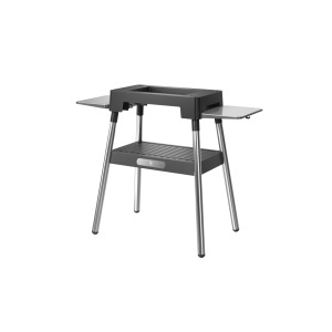 Suport grill WMF Lono 0415890011 Cromargan NegruArgintiu cu rafturi pliabile