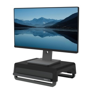 Suport monitor Fellowes Breyta 100 reciclabil 3 niveluri de inaltime negru