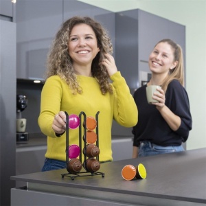 Suport pentru capsule de cafea Xavax HAMA (Dozator de capsule pentru capsule de cafea, pana la 16 capsule, Dolce Gusto si Nespresso Vertuo, din otel) Negru mat - Img 5