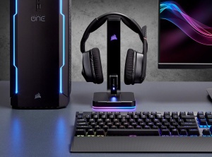 Suport pentru casti audio Corsair ST100 RGB, aluminiu, 2 porturi USB 3.1, negru - Img 8